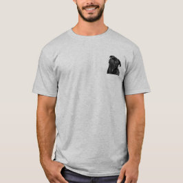 Camiseta gris clara básica para hombre del barro