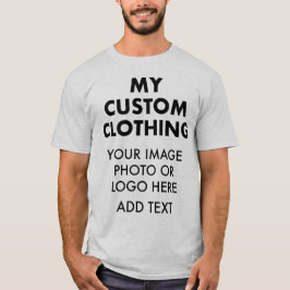 Camiseta gris claro personalizada para hombre