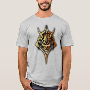 Camiseta Gris con Logo de Máscara de Faraón