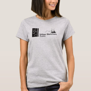 Camiseta gris con logo de USk Dublin