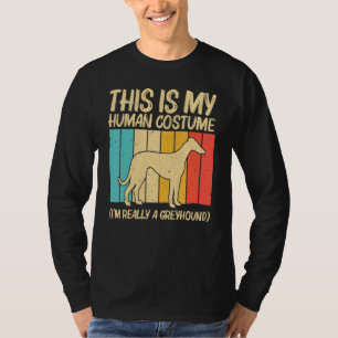 Camiseta Gris Cool Greyhound Para Hombres Mujeres Perro De
