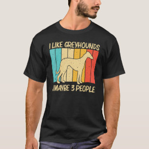 Camiseta Gris Cool Greyhound Para Hombres Mujeres Perro De