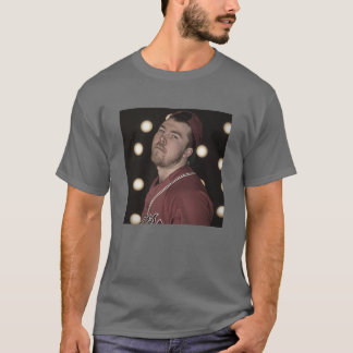 Camiseta gris de dibujos masculinos