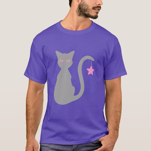Camiseta gris de gato (Anverso)