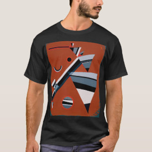 Camiseta Gris de Kandinsky Resumen Pintando arte moderno