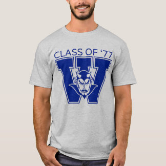 Camiseta gris de la clase de 1977 de Wa-Hi