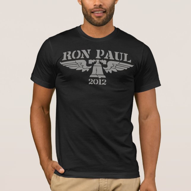 Camiseta Gris de la libertad de Ron Paul (Anverso)