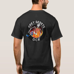 Camiseta gris de la oscuridad de los amigos de la