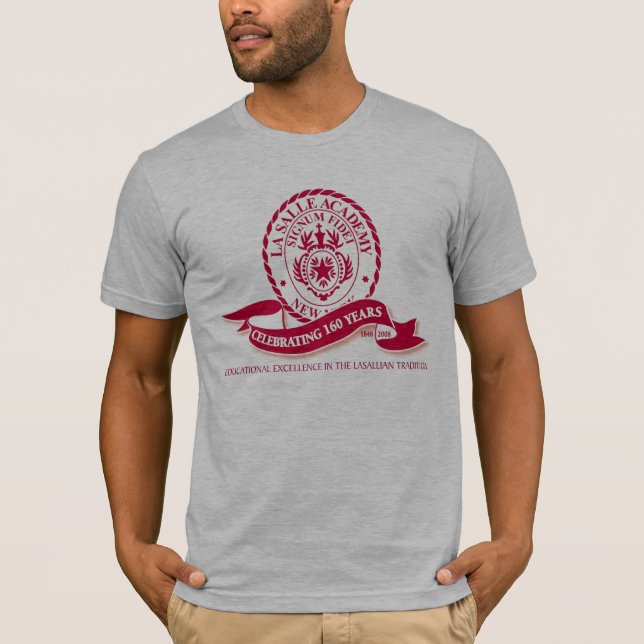 Camiseta gris de La Salle Academy (Anverso)