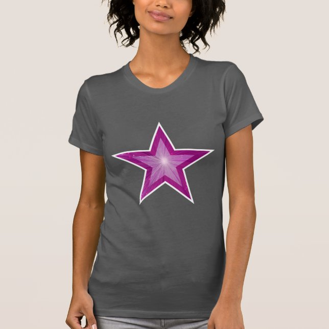 Camiseta gris de las mujeres de Estrella Blanca (Anverso)