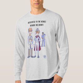 Camiseta gris de manga larga de los Héroes