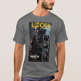 Camiseta gris de media manga con diseño de Residen