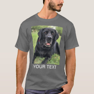 Camiseta Gris de perro Mascota de foto personalizada