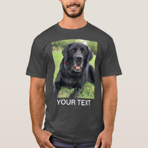 Camiseta Gris de perro Mascota de foto personalizada