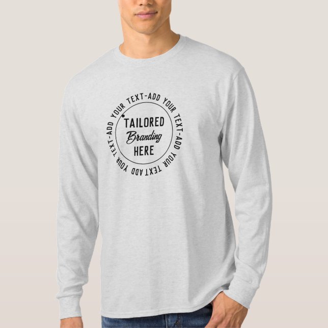 Camiseta gris de personal con logo promocional (Anverso)