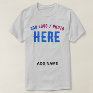 CAMISETA GRIS DE PERSONALIZABLE MODERNO ELEGANTE VERIFICADO