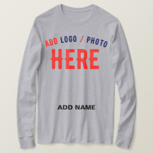 CAMISETA GRIS DE PERSONALIZABLE MODERNO ELEGANTE VERIFICADO