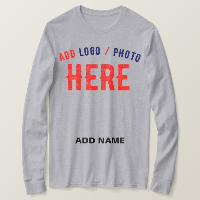 CAMISETA GRIS DE PERSONALIZABLE MODERNO ELEGANTE VERIFICADO (Anverso del diseño)