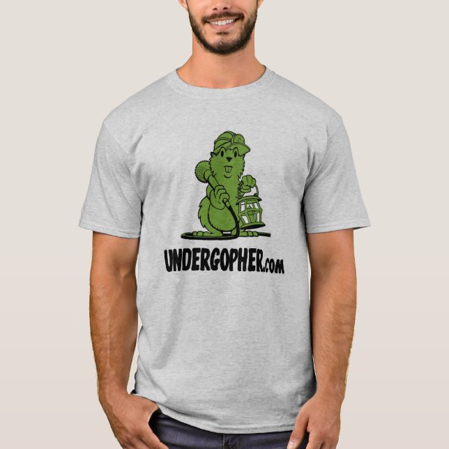 Camiseta Gris de Undergopher (Anverso)