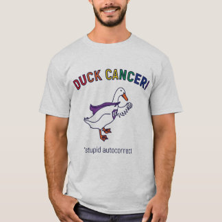 Camiseta Gris del cáncer del pato
