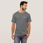 Camiseta Gris del logotipo de negocios<br><div class="desc">Plantilla de negocio sencilla de color gris personalizado en estilo minimalista moderno con plantilla fácil de actualizar para el logotipo de su empresa. Logo de la empresa en la parte delantera izquierda; logotipo de la gran empresa y texto personalizado en la parte posterior. Diseñado con una imagen horizontal del logotipo...</div>