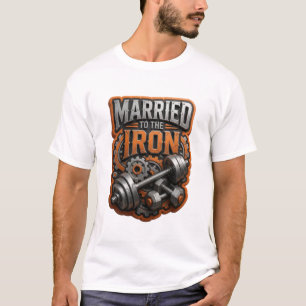 Camiseta Gris Dinámico CASADO CON LA HIERRO Impresión
