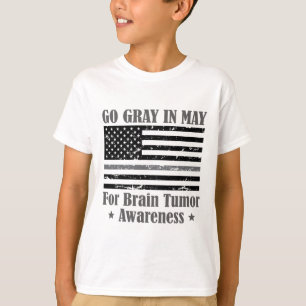 Camiseta Gris En Mayo Concienciación Sobre El Tumor Del Cer
