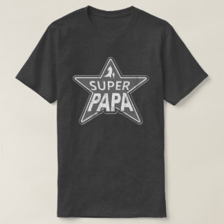 Camiseta Gris estupendo de la papá
