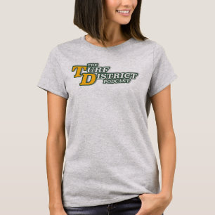 Camiseta gris femenina con logo