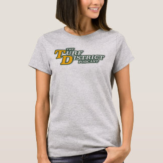 Camiseta gris femenina con logo