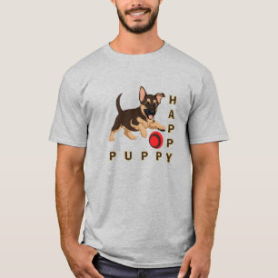 Camiseta gris gráfica para papá de cachorroro Min 