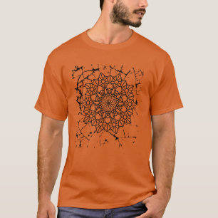Camiseta gris Grunge Mandalas
