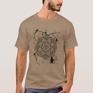 Camiseta gris Grunge Mandalas