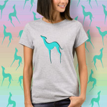 Gris hound Whippet Turquoise Dog Silhouette