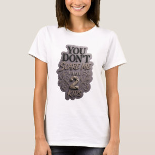 Camiseta Gris icónico NO ME DAS MIEDO TENGO 2 HIJOS