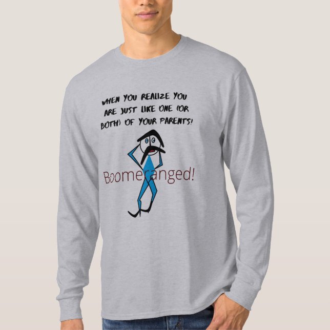 Camiseta Gris "igual que tus padres" (Anverso)