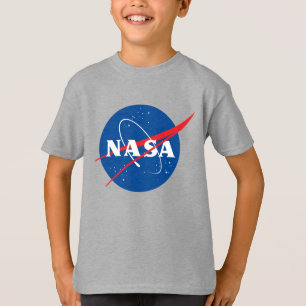 Camiseta gris lunar de los niños de la NASA (XS-XL