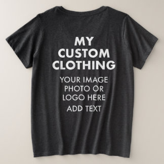 CAMISETA GRIS MÁS TAMAÑO DE LA MUJER personalizado