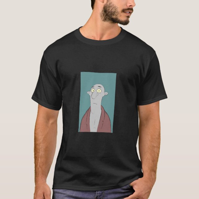 camiseta gris negra del tío (Anverso)