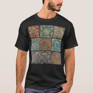 Camiseta gris oscuro básica de Mandalas masculina