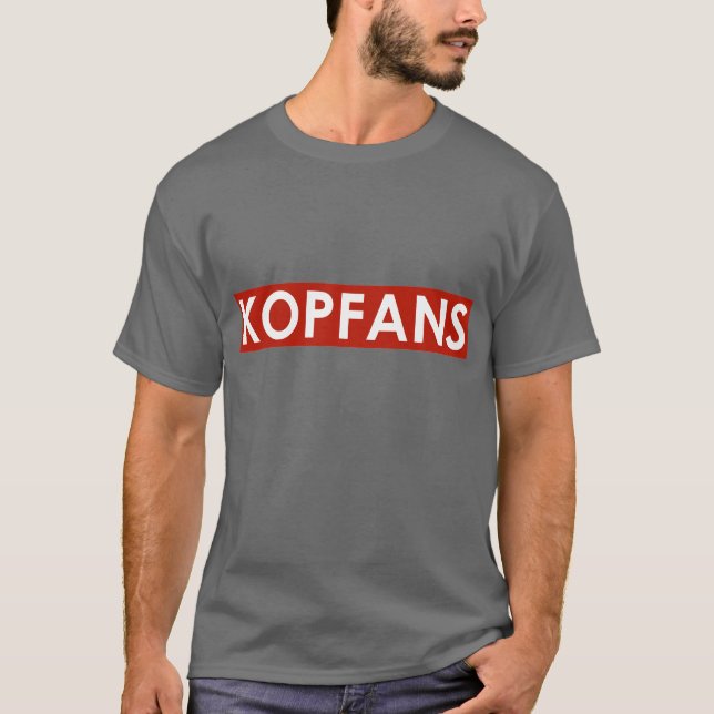Camiseta gris oscuro de Kopfans (Anverso)