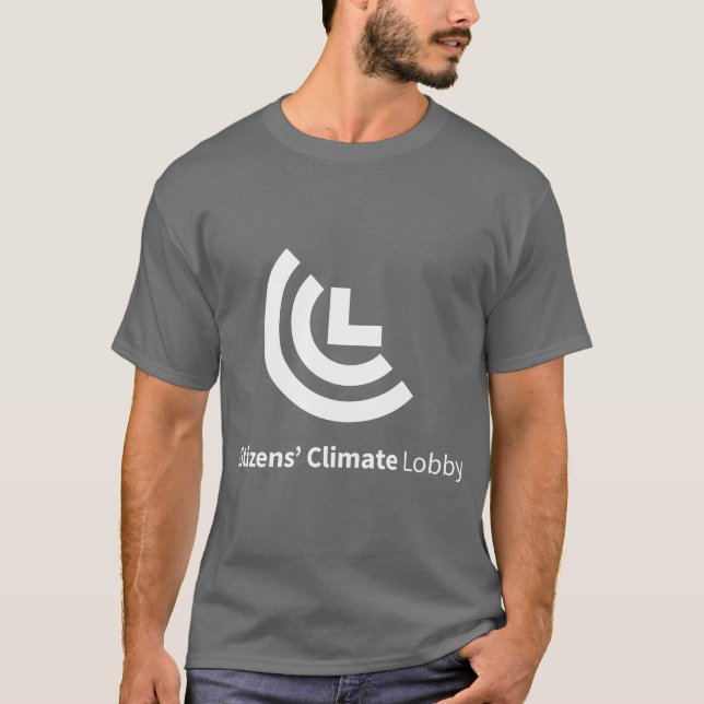 Camiseta gris oscuro del logotipo de CCL (Anverso)