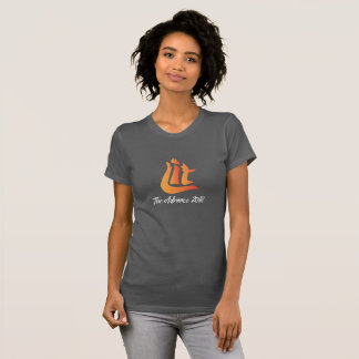 Camiseta gris oscuro para mujer