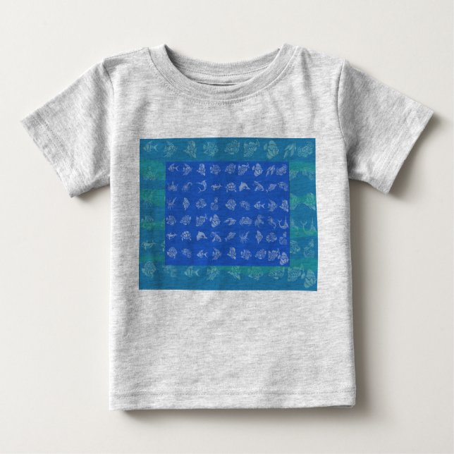 Camiseta gris para bebés (Anverso)