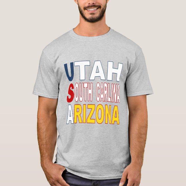 Camiseta gris para hogar DESIGN EE.UU. (Anverso)