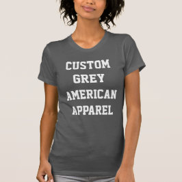 Camiseta gris personalizada de cuello redondo para