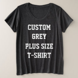 Camiseta gris personalizada para mujer TALLAS GRAN