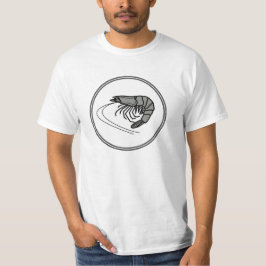 Camiseta Gris Prawn - Colección de cangrejo de la gamba de