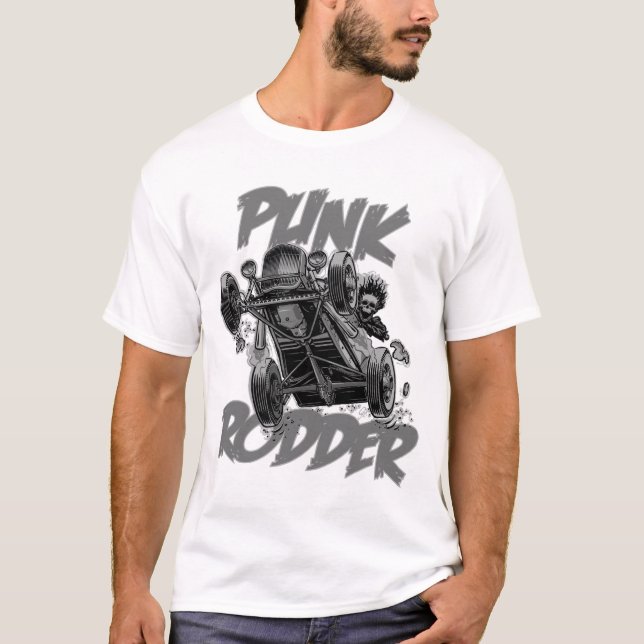 Camiseta Gris punky de Rodder (Anverso)