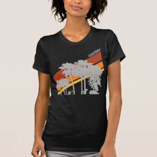 Camiseta Gris Silouhettes de la palma de AZ